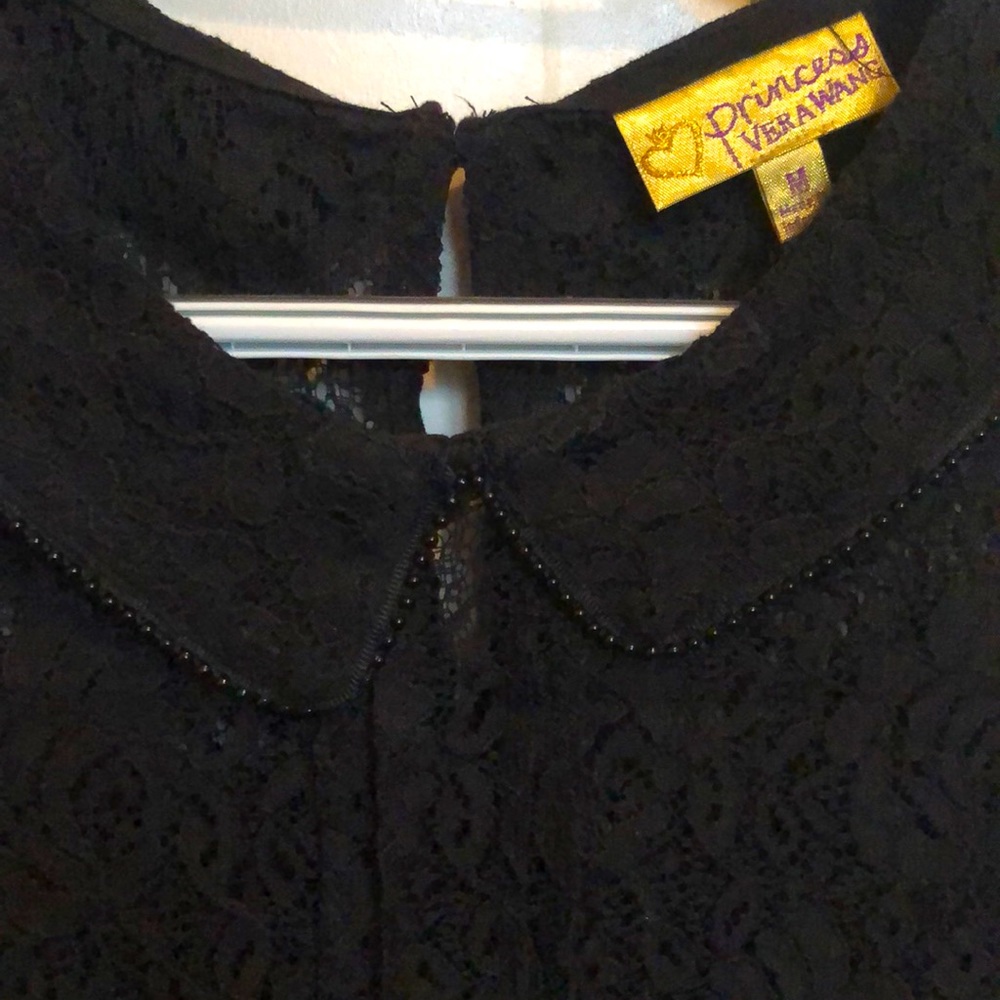 Black lace Vera wang blouse